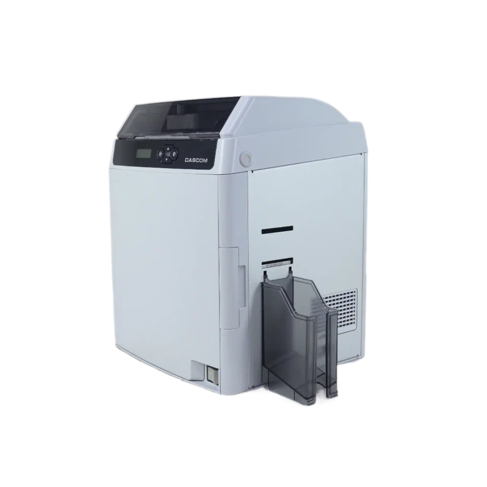 Принтер пластиковых карт Dascom DC-7600, двусторонняя ретрансферная печать, 600 dpi, USB, USB2, Ethernet, Mifare кодировщик 28.896.0310
