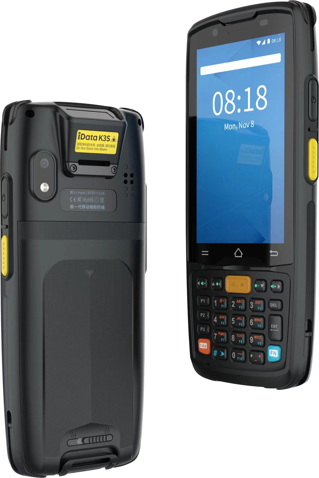 Терминал сбора данных iData K3S-2, Android 12, iData 2D HD DS7000 PRO, 4 ГБ / 64 ГБ, MediaTek MT6762, 2,0 ГГц, восемь ядер, 5000 мАч, 4138