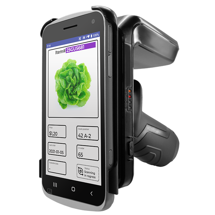Пистолетная рукоять со считывателем Point Mobile RF300 RF300-00RY-X
