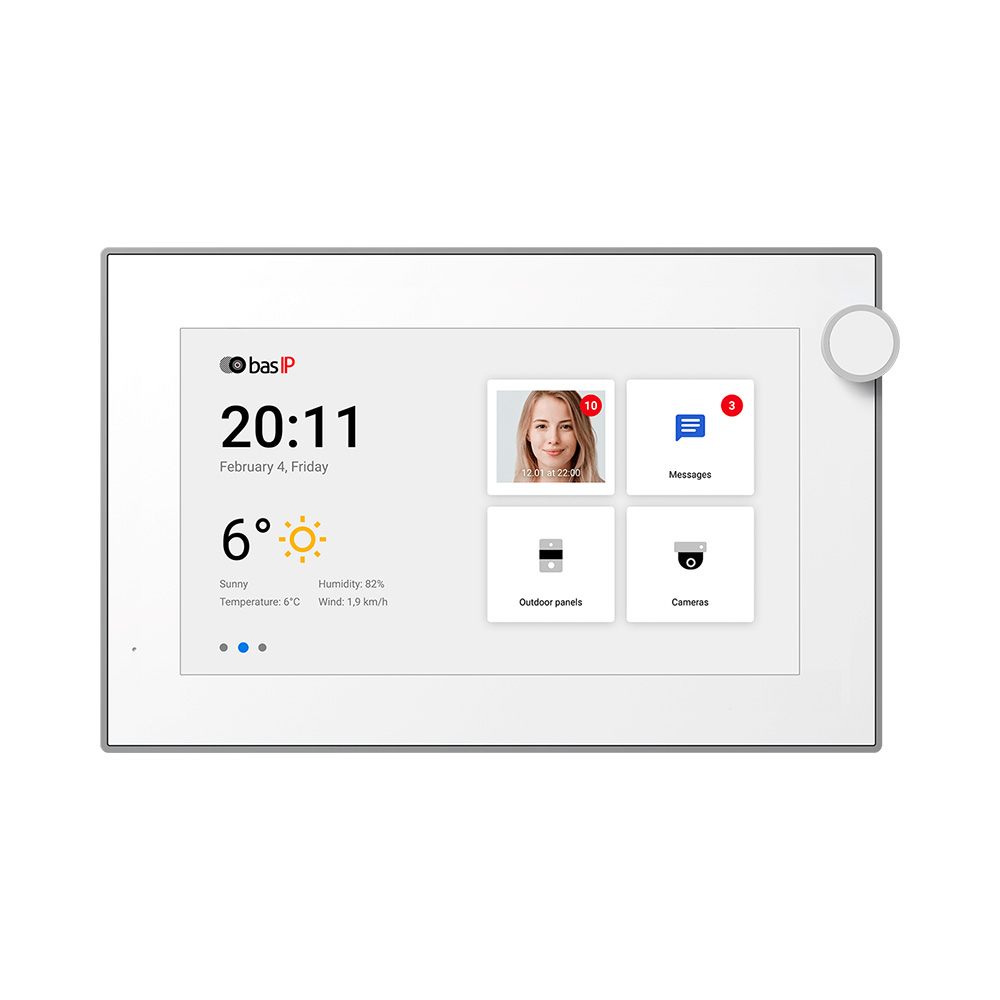 IP видеодомофон c ОС Android AZ-07L WHITE