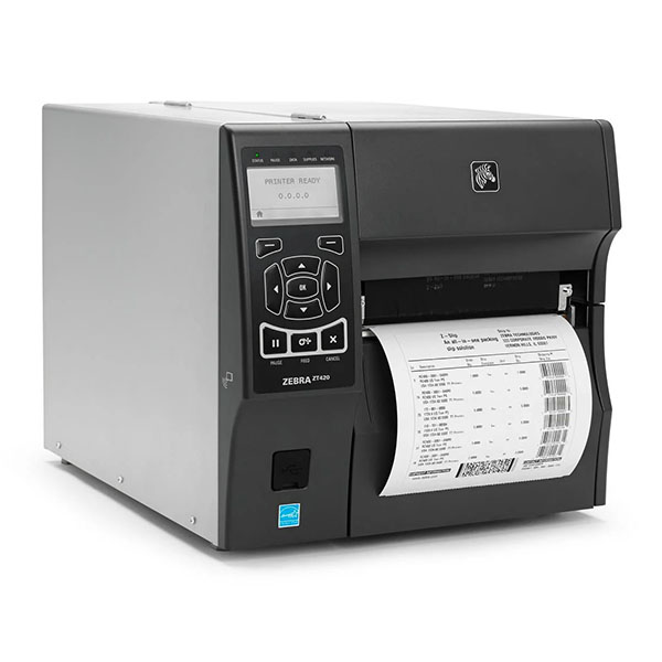 RFID принтер этикеток Zebra ZT420, 203dpi, Ethernet, USB, RS-232, Bluetooth ZT42062-T0E00C0Z