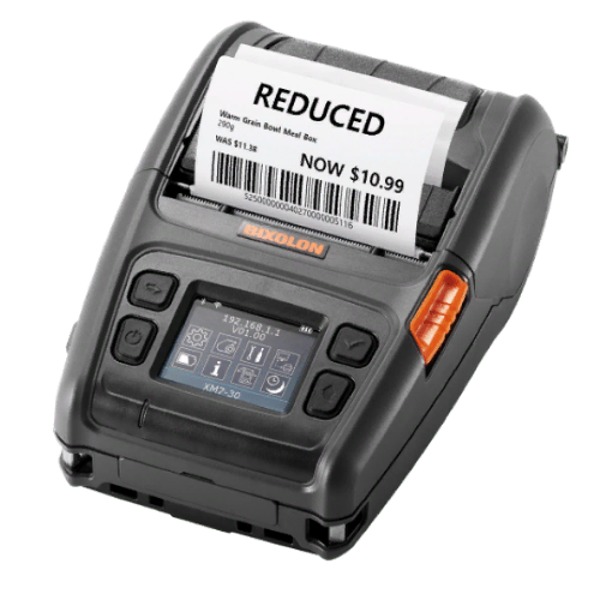 Мобильный принтер этикеток Bixolon XM7-30, 203 dpi, RS-232, USB, Bluetooth, Wi-Fi XM7-30iaWDaK