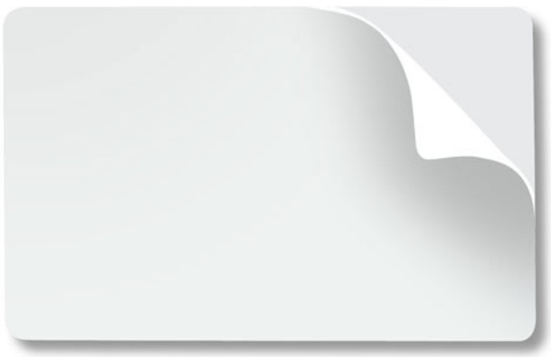 Пластиковая наклейка Advent Solid CR-80 SUN-STICKER (аналог Fargo 82266), упаковка 400 шт.