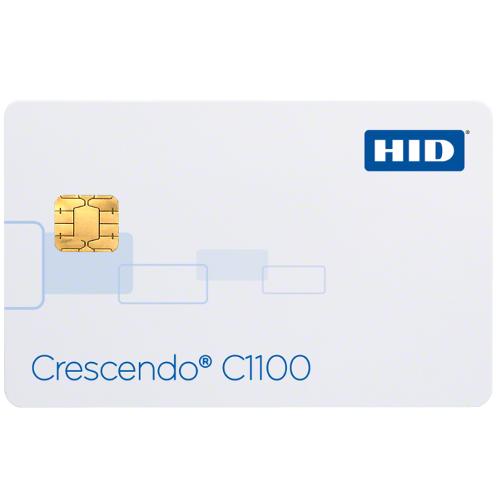 Контактная смарт-карта HID Crescendo C1100 (PKI +Seos 16KB +HID Prox/Indala) 401100Y