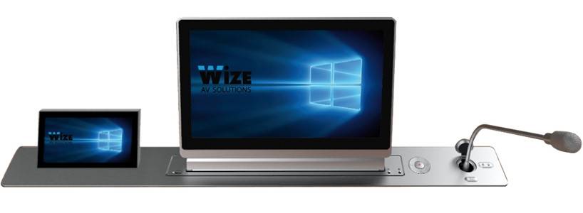Выдвижной монитор Wize Pro Brio Conference WR-15BRC (черный) (AVX 112287)