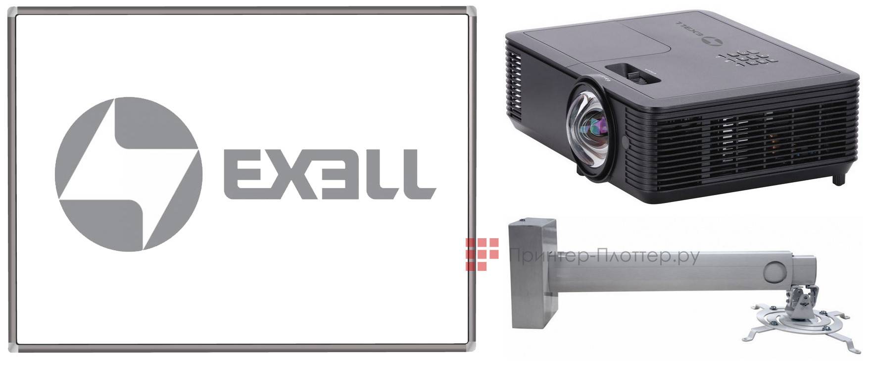 Интерактивный комплект Exell EWB7740 + Exell EXD102ST + DiGiS DSM-14kw (DGS 109629)