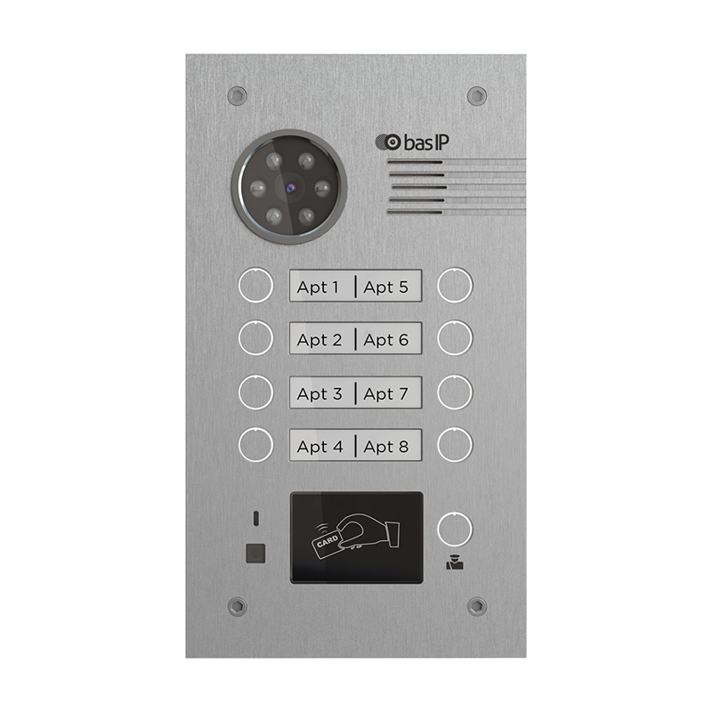 Вызывная панель на 8 абонентов BA-08MD SILVER
