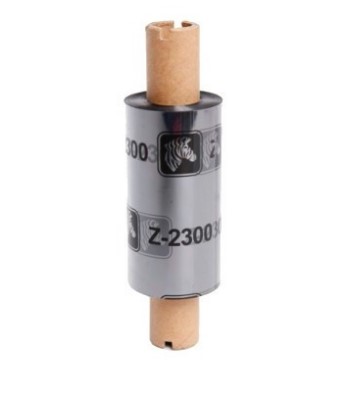 Риббон Zebra 2300 64 мм х 74 м, Wax, намотка OUT, втулка ширина 110 мм, диаметр 12,5 мм (0,5 дюйма), 02300GS06407
