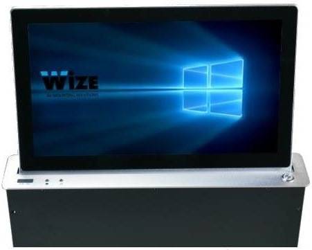 Выдвижной монитор Wize Pro Genius Fixed WR-15GF Touch (серебристый) (AVX 126103)