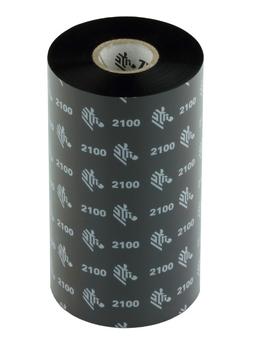 Риббон Zebra 2100 131 мм х 450 м, Wax, намотка OUT, втулка ширина 131 мм, диаметр 25,4 мм (1 дюйм), 02100BK13145