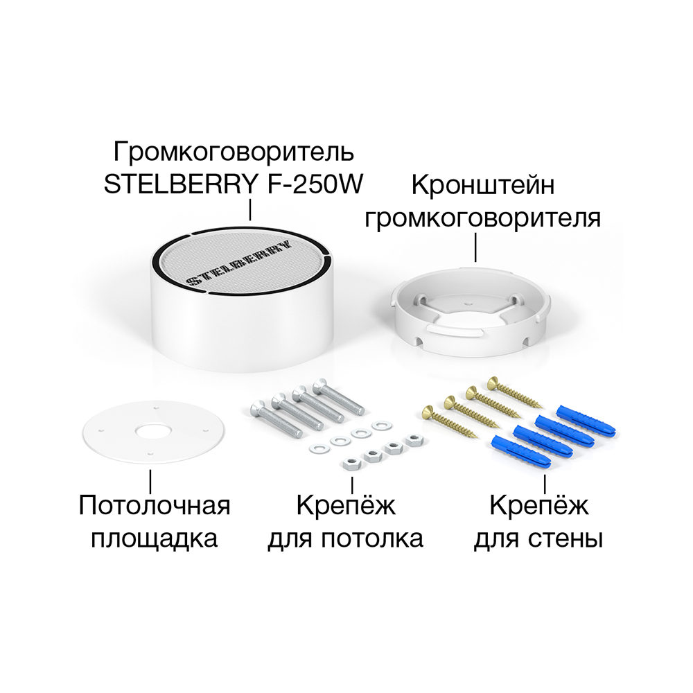 Потолочно-настенный громкоговоритель F-250W