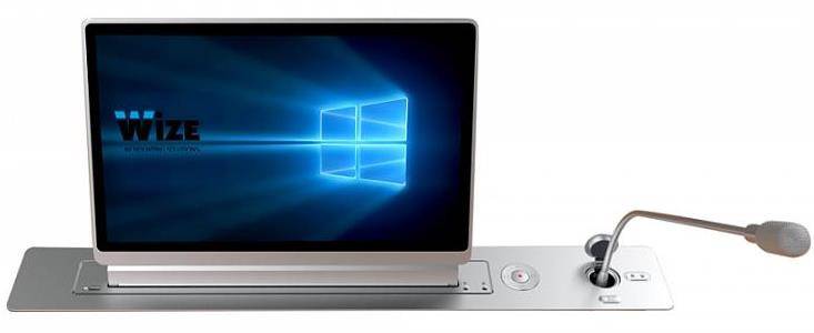 Выдвижной монитор Wize Pro Genius Voice WR-17GV (черный) (AVX 112279)