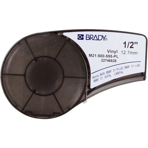 Лента Brady M21-500-595-PL 12.7 мм/6.4 м, винил, белый на фиолетовом brd139733