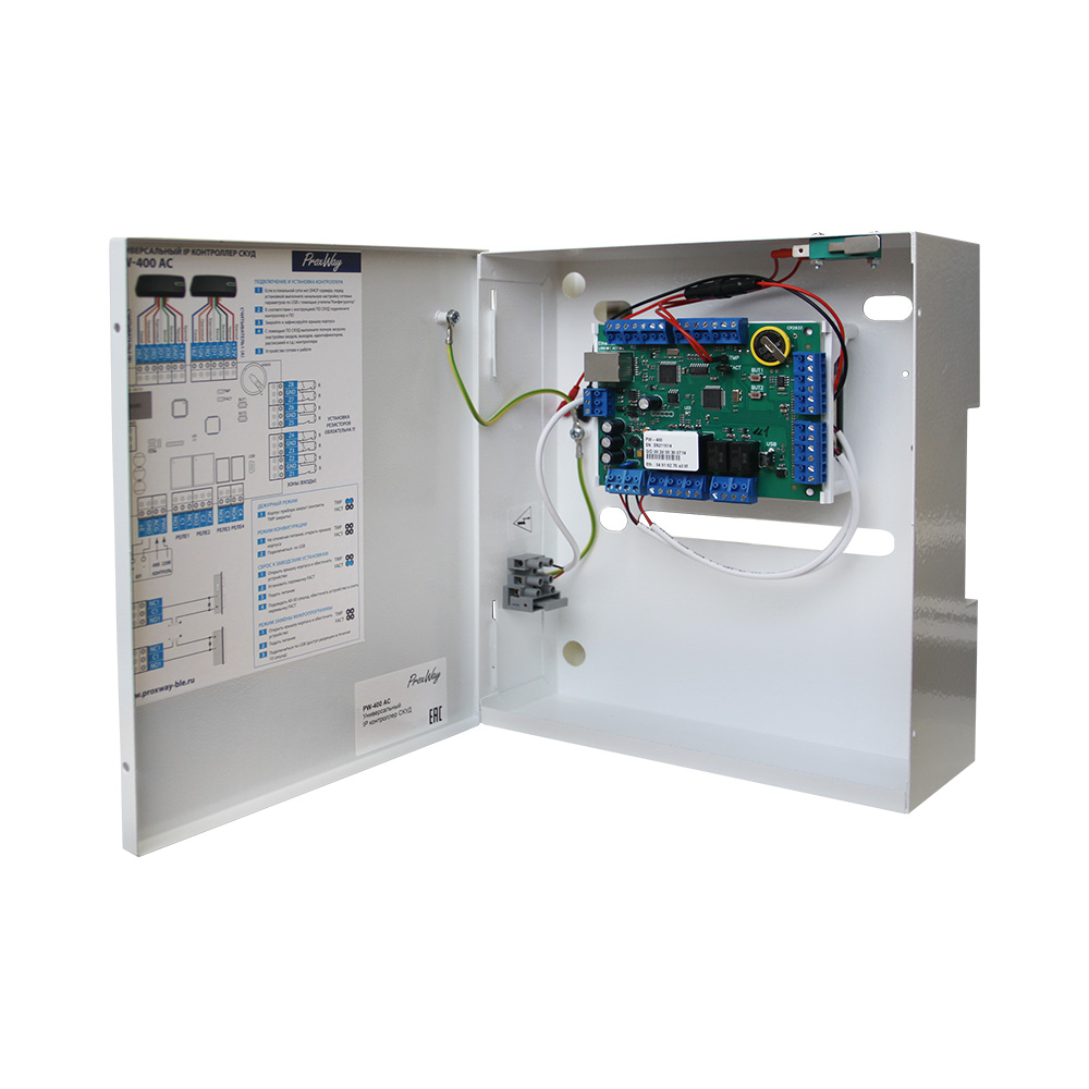 Универсальный IP контроллер СКУД PW-400 AC v.3