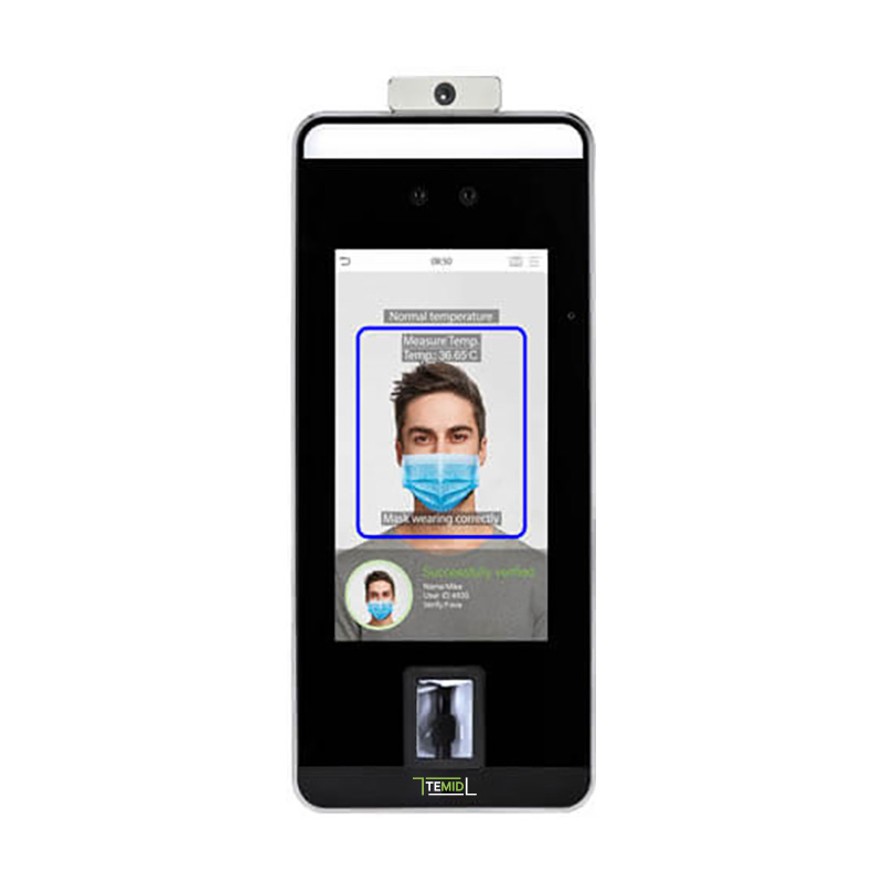 Терминал распознавания лиц и ладоней с измерением температуры SpeedFace-V5L [TD]