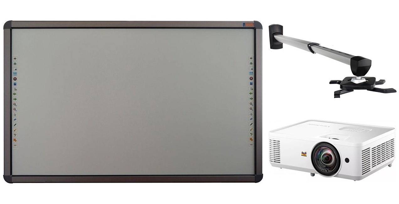 Интерактивный комплект Classic Solution CS-IR-85Tu (доска, проектор ViewSonic PS502X, крепление Classic Solution CS-PRS-15W)